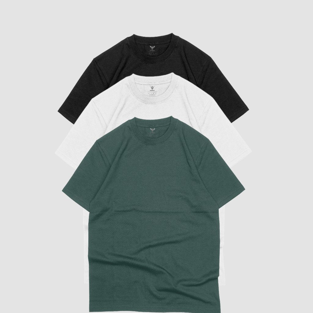 Kit 3 Camiseta Oversized Roupaz Lisas #03 - Roupaz T-shirt